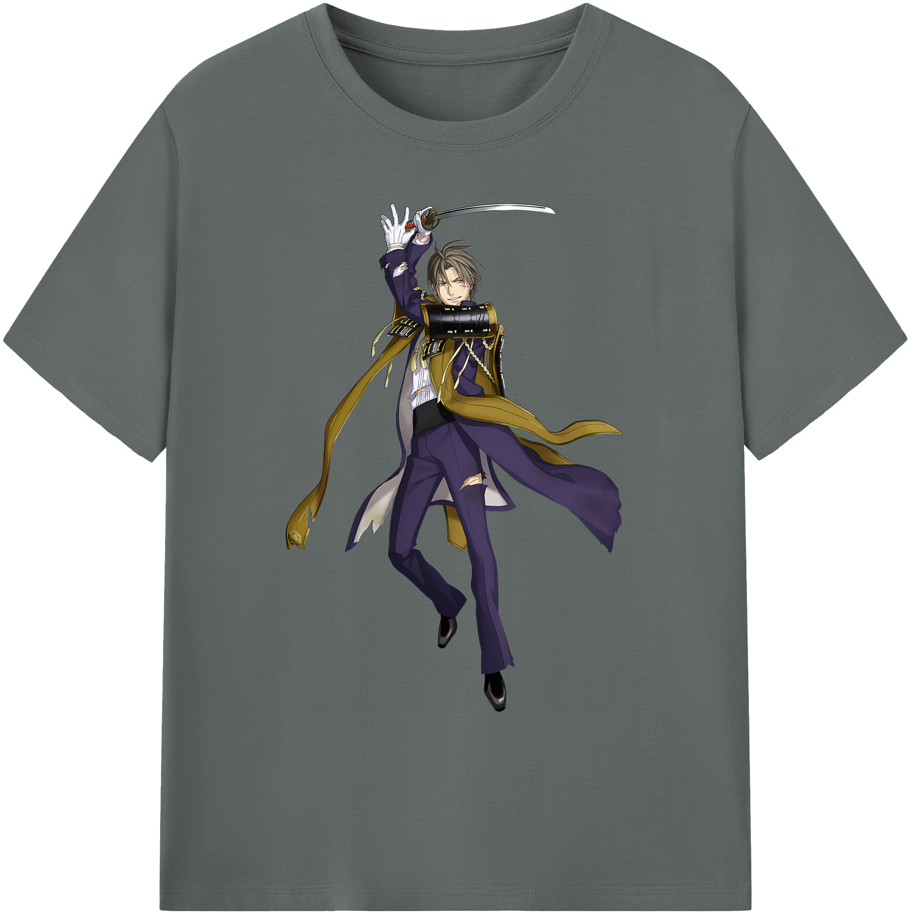 （画像用） 刀剣乱舞 Touken Ranbu 綿100％ メンズ半袖Tシャツ｜肌触りやわらか＆通気性